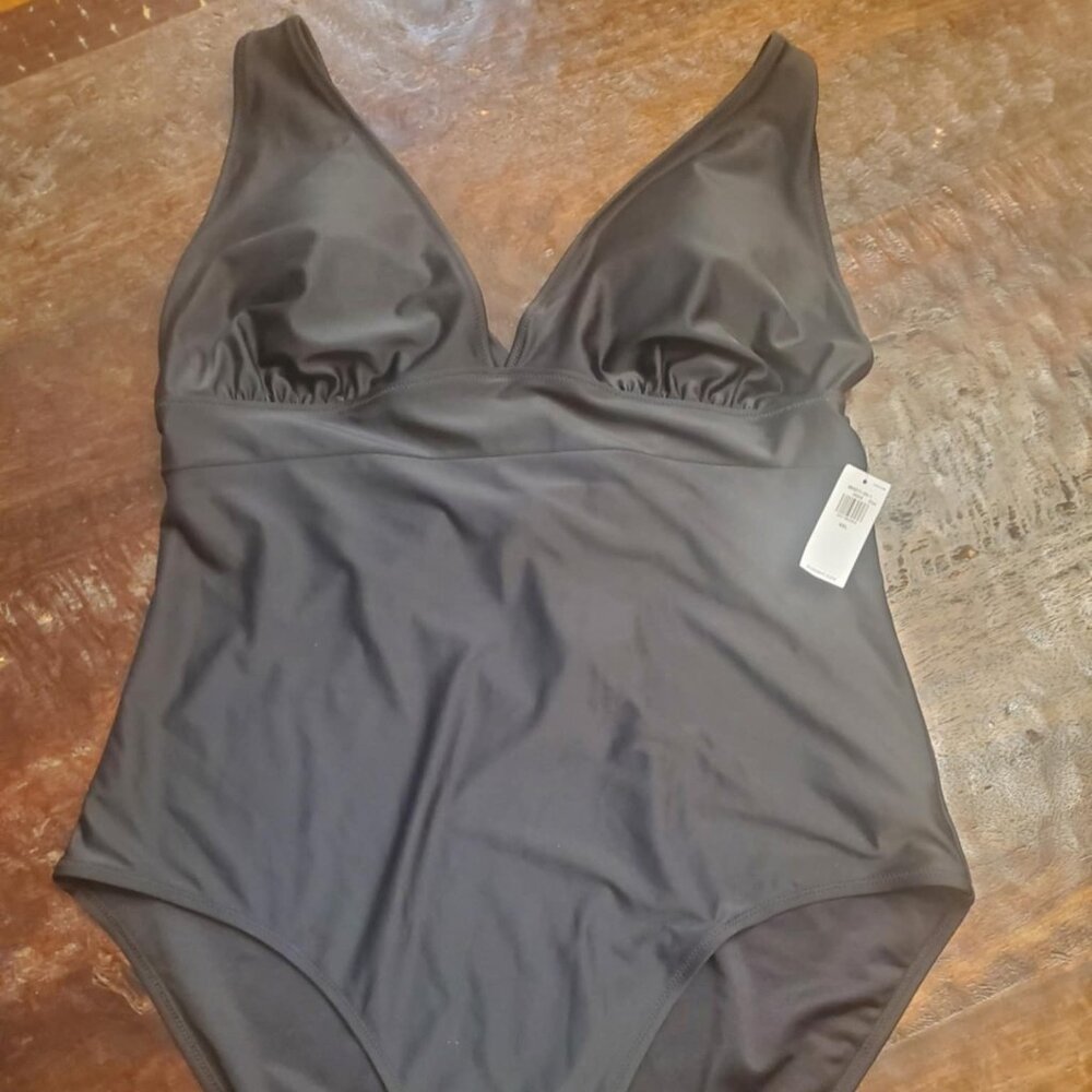 Black One Piece Swimsuit (NWT)